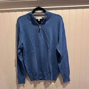 Brooks Brothers Men's Zip-Up Sweater in Blue